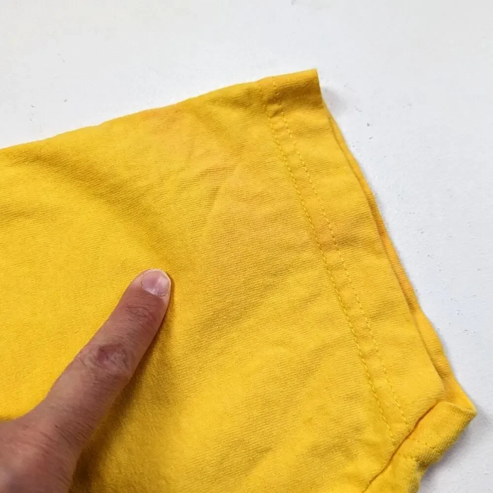 Vintage Disney World T-Shirt Kids Size XL Yellow Mickey Minnie Goofy Donald